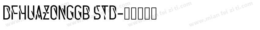 DFhuazonggb std字体转换